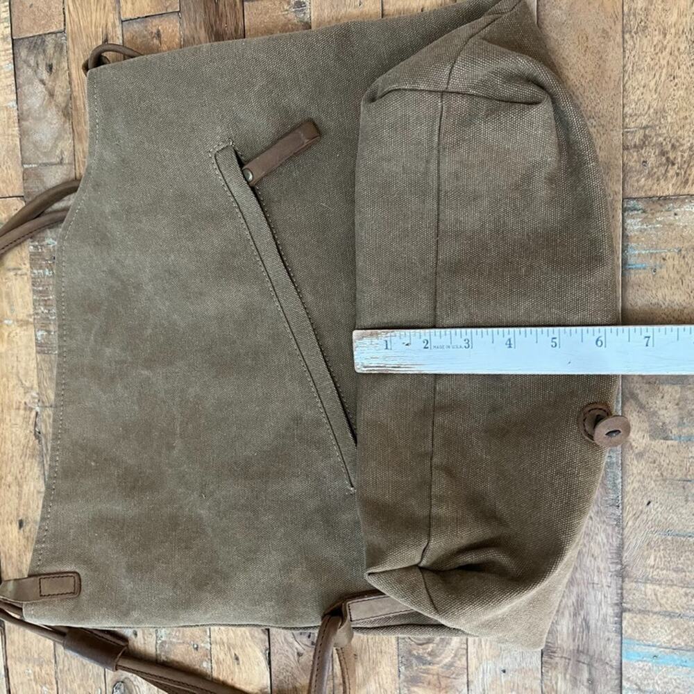 Gootium Canvas Unisex Crossbody Shoulder Bag Asymmetrical Fold-Over Flap - Picture 8 of 12